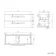 Elba Dawn Oak Wall Hung Drawer Vanity with Marble Top & Curved Counter Top Basin 1000mm - Black Accents