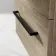 Elba Dawn Oak Wall Hung Drawer with Marble Top 1200mm Excludes Basins - Black Accents