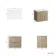 Crete Fluted Apex Oak Wall Hung Drawer Vanity with Marble Top 600mm - Excludes Counter Top Basin