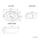 Elba Dawn Oak Double Wall Hung Drawer Vanity with Marble Top & Oval Basin 1200mm