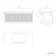 Malta Fluted Country Oak Wall Hung Drawer Vanity with Marble Top & Marin Basin 1000mm