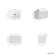 Malta Fluted Coastal White Wall Hung Drawer Vanity with Marble Top & Marin Basin 600mm