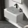 Malta Fluted Coastal White Wall Hung Drawer Vanity with Marble Top 800mm - Excludes Counter Top Basin