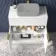 Havana Fluted Coastal White Cabinet with Marble Top 800mm (Excludes Counter Top Basin) - Brushed Brass Accents