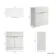 Havana Fluted Coastal White Cabinet with Marble Top 800mm (Excludes Counter Top Basin) - Brushed Brass Accents