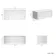 Sorrento Fluted Coastal White Wall Hung Drawer Vanity with Marble Top 1000mm - Excludes Counter Top Basin