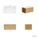 Sorrento Fluted Country Oak Wall Hung Drawer Vanity with Marble Top 800mm - Excludes Counter Top Basin
