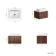 Sorrento Fluted Black Walnut Wall Hung Drawer Vanity with Marble Top & Reno Basin 600mm