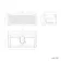Sorrento Fluted Black Walnut Wall Hung Drawer Vanity with Marble Top & Reno Basin 1000mm
