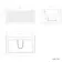Sorrento Fluted Matt Black Wall Hung Drawer Vanity with Matt White Basin 800mm