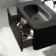 Sorrento Fluted Matt Black Wall Hung Drawer Vanity with Black Basin 800mm