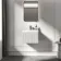 Malta Fluted Coastal White Wall Hung Basin Drawer Vanity 500mm