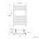 Barcelona Electric Antique Gold Straight Heated Towel Rail 650x400mm