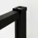 Munich Matt Black Framed 8mm Walk In Shower Enclosure 1200mm & 800mm Glass with Pivotal Return Panel
