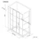 London Matt Black Grid 6mm Sliding Shower Enclosure 1000x800mm