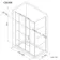 London Matt Black Grid 6mm Sliding Shower Enclosure 1100x900mm