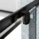 London Matt Black Grid 6mm Sliding Shower Enclosure 1200x800mm