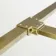 Munich Brushed Brass Framed 8mm Walk In Shower Enclosure 1400mm & 900mm Glass with Return Panel