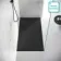 Berlin Rectangular Matt Black Slate Effect SMC Composite Shower Tray 1600x700mm