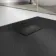 Berlin Square Matt Black Slate Effect SMC Composite Shower Tray 900x900mm