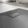 Berlin Square Dark Grey Slate Effect SMC Composite Shower Tray 900x900mm
