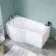 P Shaped 1500 Shower Bath - Left Handed