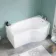 P Shaped 1500 Shower Bath - Right Handed