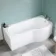 P Shaped 1700 Shower Bath - Right Handed