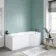 P Shaped 1700 Shower Bath - Right Handed