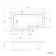 L Shaped 1500 Shower Bath - Left Handed