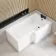 L Shaped 1500 Shower Bath - Right Handed