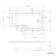 L Shaped 1500 Shower Bath - Right Handed