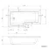 L Shaped 1600 Shower Bath - Left Handed