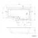 L Shaped 1600 Shower Bath - Right Handed