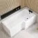 L Shaped 1700 Shower Bath - Right Handed