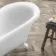 Tonbridge 1750mm Roll Top Bath - White Ball Feet