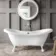 Tonbridge 1750mm Roll Top Bath - White Claw Feet