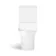 Houston Rimless Close Coupled Toilet With Premium Soft Close Seat
