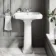 Hudson Traditional Pedestal Basin Single Tap Hole 570mm