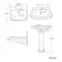 Hudson Traditional High-Level Toilet With Inky Blue Seat & Pedestal Basin - Double Tap Hole