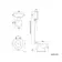 Hudson Traditional High-Level Toilet With Inky Blue Seat & Pedestal Basin - Double Tap Hole
