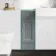 Monaco Dove Grey Side Cabinet Unit 300mm - Brushed Brass Accents