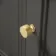 Monaco Graphite Grey Floor Standing Tall Cabinet Unit 1900x300mm - Brushed Brass Accents