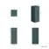 Monaco Midnight Green Side Cabinet Unit 300mm - Brushed Brass Accents