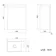 Trent Gloss White Cloakroom Wall Hung Basin Vanity 400mm
