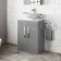 Avon Stone Grey Vanity with Marble Top & Oval Counter Top Basin 600mm
