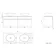 Trent Gloss White Double Wall Hung Drawer Vanity with Marble Top & Oval Counter Top Basin 1200mm