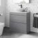 Trent Stone Grey Vanity Drawer with Marble Top & Oval Counter Top Basin 800mm