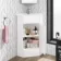 Trent Gloss White Corner Basin Vanity 400mm