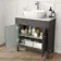 Bermuda Graphite Grey Cabinet with Marble Top 800mm - Excludes Counter Top Basin